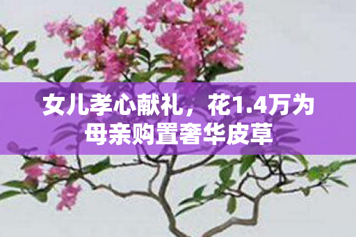 女儿孝心献礼，花1.4万为母亲购置奢华皮草