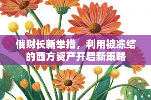 俄财长新举措，利用被冻结的西方资产开启新策略