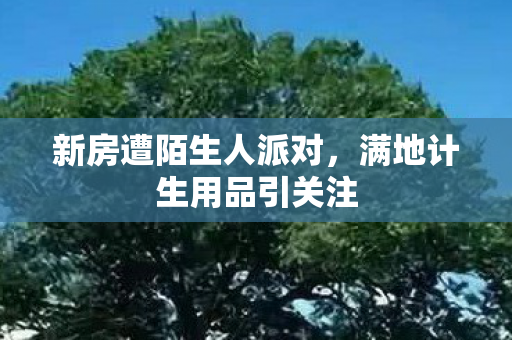 新房遭陌生人派对，满地计生用品引关注
