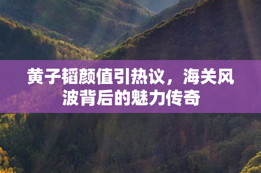 黄子韬颜值引热议，海关风波背后的魅力传奇