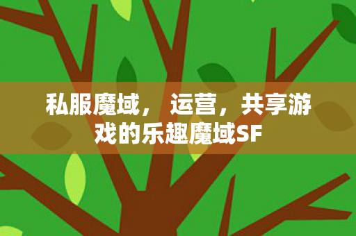 私服魔域， 运营，共享游戏的乐趣魔域SF
