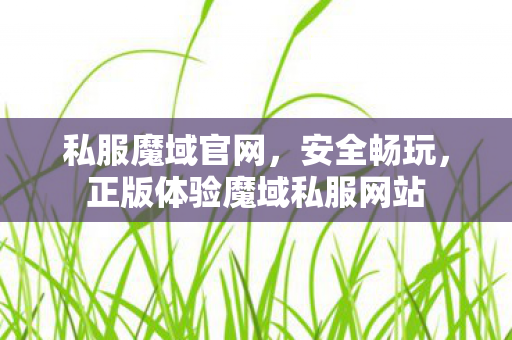 私服魔域官网，安全畅玩，正版体验魔域私服网站