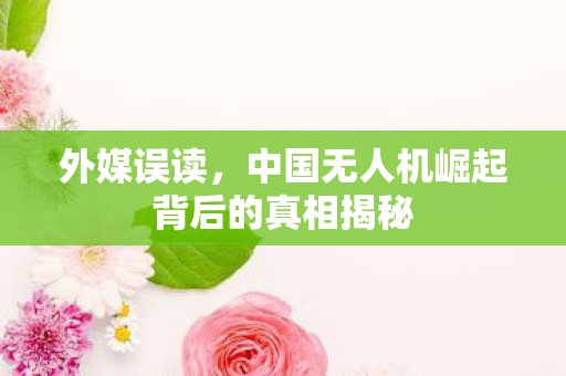 外媒误读，中国无人机崛起背后的真相揭秘