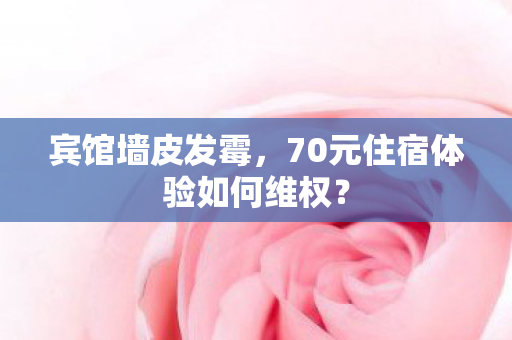 宾馆墙皮发霉，70元住宿体验如何维权？