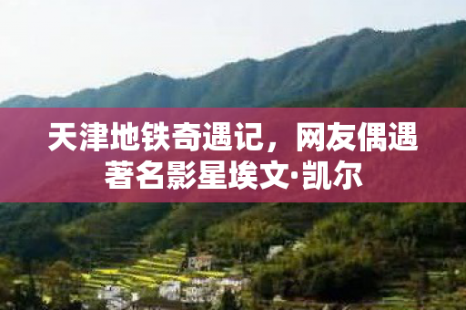天津地铁奇遇记，网友偶遇著名影星埃文·凯尔