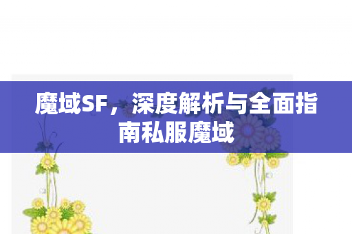 魔域SF，深度解析与全面指南私服魔域