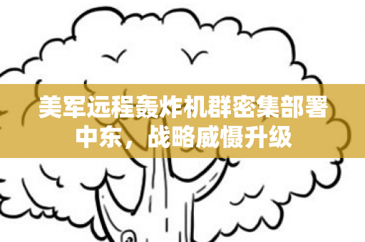 美军远程轰炸机群密集部署中东，战略威慑升级