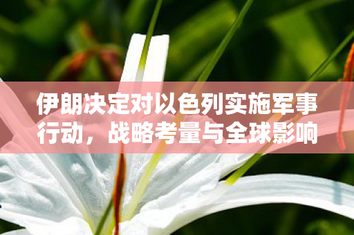伊朗决定对以色列实施军事行动，战略考量与全球影响