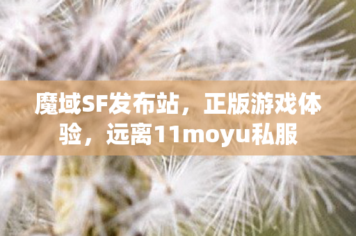 魔域SF发布站，正版游戏体验，远离11moyu私服