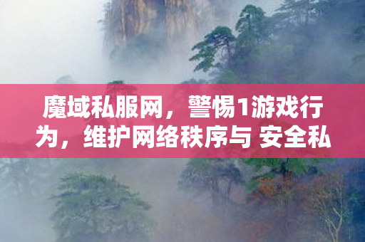 魔域私服网，警惕1游戏行为，维护网络秩序与 安全私服魔域网站