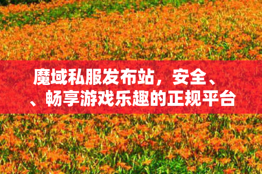 魔域私服发布站，安全、 、畅享游戏乐趣的正规平台350001魔域sf发布网刚开一秒