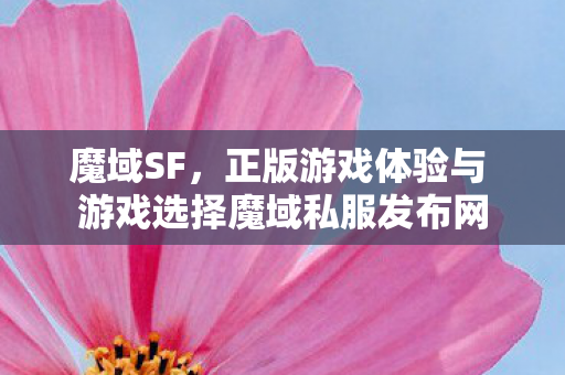 魔域SF，正版游戏体验与 游戏选择魔域私服发布网