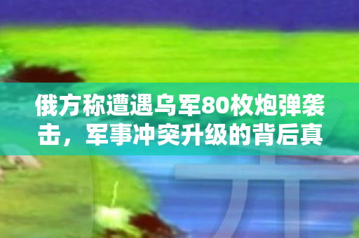 俄方称遭遇乌军80枚炮弹袭击，军事冲突升级的背后真相