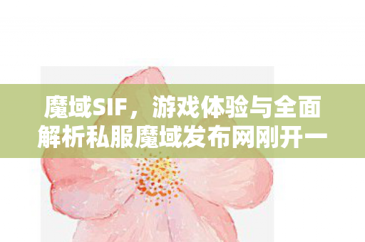魔域SIF，游戏体验与全面解析私服魔域发布网刚开一秒