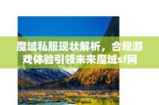 魔域私服现状解析，合规游戏体验引领未来魔域sf网