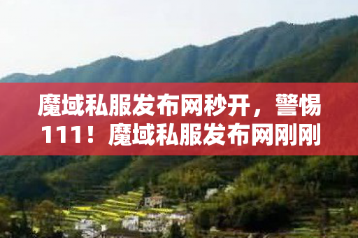 魔域私服发布网秒开，警惕111！魔域私服发布网刚刚开一秒