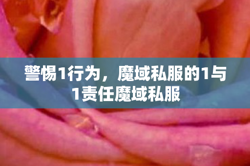 警惕1行为，魔域私服的1与1责任魔域私服