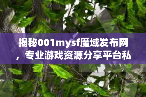 揭秘001mysf魔域发布网，专业游戏资源分享平台私服魔域