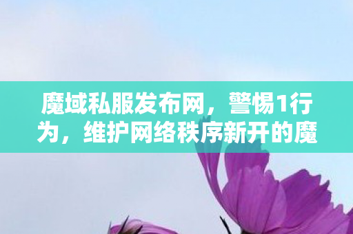 魔域私服发布网，警惕1行为，维护网络秩序新开的魔域私服发布网