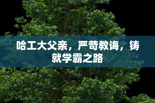 哈工大父亲，严苛教诲，铸就学霸之路