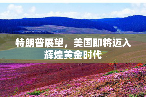 特朗普展望，美国即将迈入辉煌黄金时代
