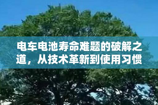 电车电池寿命难题的破解之道，从技术革新到使用习惯的全面解析