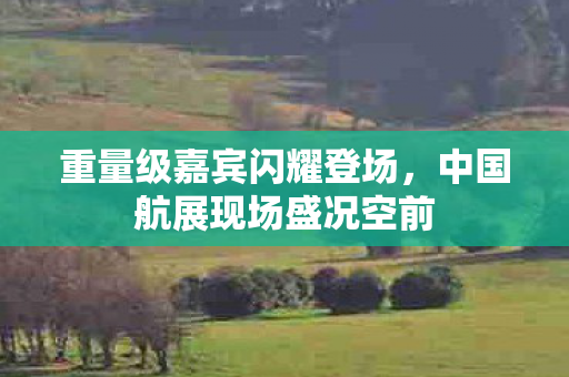 重量级嘉宾闪耀登场，中国航展现场盛况空前