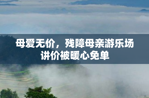 母爱无价，残障母亲游乐场讲价被暖心免单