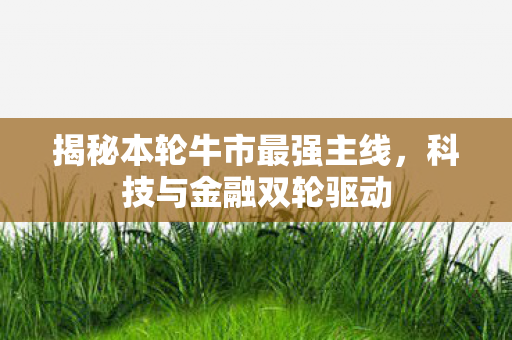 揭秘本轮牛市最强主线，科技与金融双轮驱动