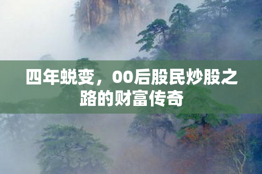 四年蜕变，00后股民炒股之路的财富传奇