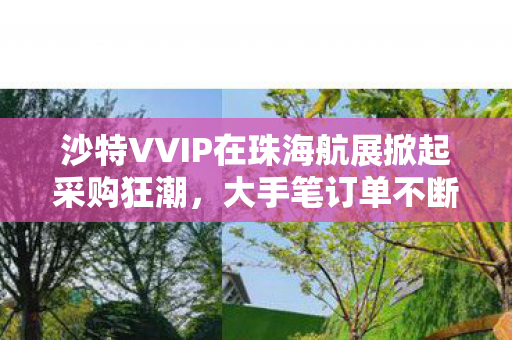 沙特VVIP在珠海航展掀起采购狂潮，大手笔订单不断