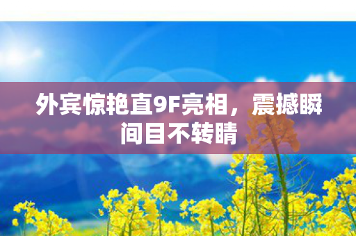 外宾惊艳直9F亮相，震撼瞬间目不转睛