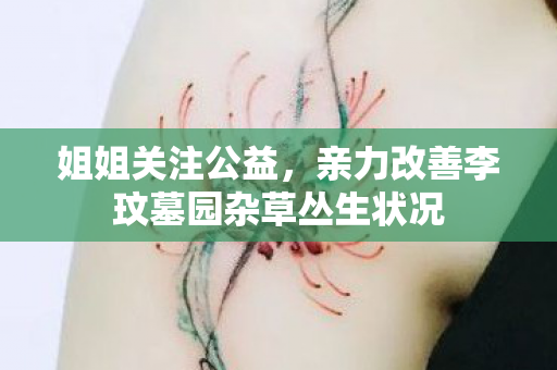 姐姐关注公益，亲力改善李玟墓园杂草丛生状况