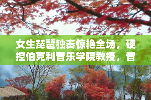 女生琵琶独奏惊艳全场，硬控伯克利音乐学院教授，音乐才女的琵琶之旅