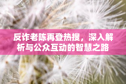 反诈老陈再登热搜，深入解析与公众互动的智慧之路