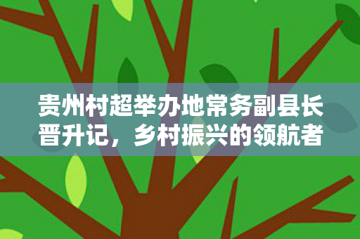 贵州村超举办地常务副县长晋升记，乡村振兴的领航者