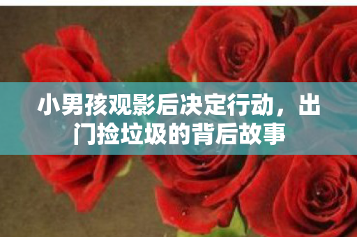 小男孩观影后决定行动，出门捡垃圾的背后故事