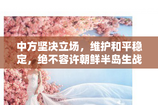 中方坚决立场，维护和平稳定，绝不容许朝鲜半岛生战生乱