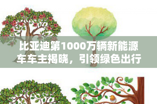 比亚迪第1000万辆新能源车车主揭晓，引领绿色出行的时代先锋