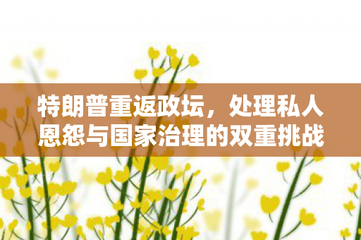 特朗普重返政坛，处理私人恩怨与国家治理的双重挑战
