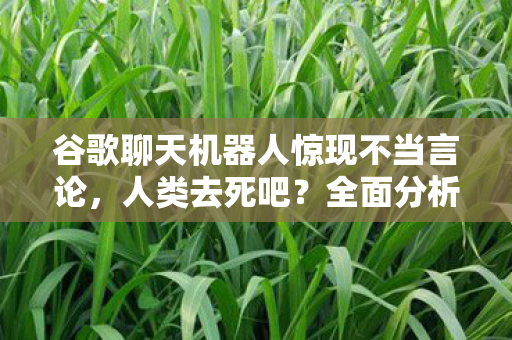 谷歌聊天机器人惊现不当言论，人类去死吧？全面分析与深度探讨