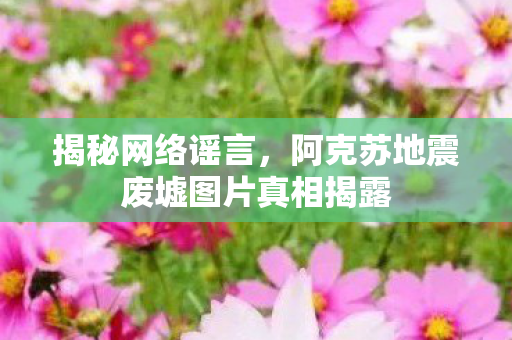 揭秘网络谣言，阿克苏地震废墟图片真相揭露